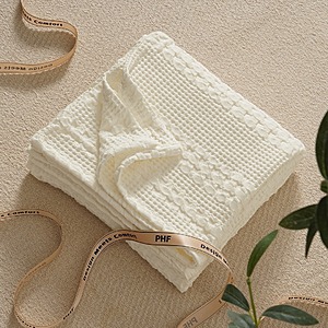 PHF 100% Cotton Waffle Blankets: Queen from .50, Twin .50, Throw .50 & More