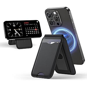 LULULOOK Magsafe Card Wallet Holder / Stand for iPhone (2 Colors) $8 + Free Shipping w/ Prime or orders $35+