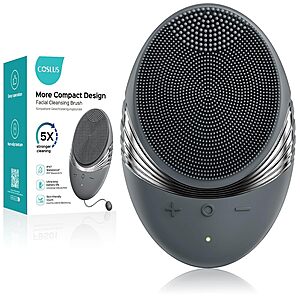COSLUS Rechargeable Silicone Face Scrubber (Grey) $6
