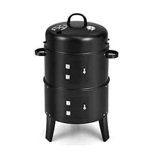 Costway 20.5-inch 3-in-1 Vertical Charcoal Smoker w/ Detachable 2 Layer $50 + Free Shipping