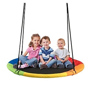 Costway/Goplus 40'' Flying Saucer Tree Play Set Swing (Capacity 700-Lbs, Various) $20 