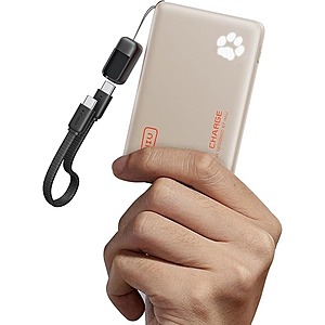 INIU 10000mAh 45W USB-C PD Power Bank w/ USB-C Lanyard Cable $12.10 