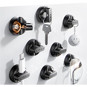 8-Pack LISEN Magnetic Adhesive Cord & Cable Holders from $4.60 & More