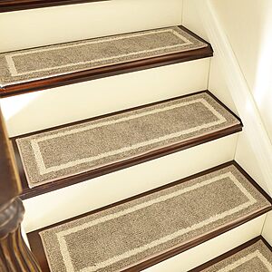 4-pc 8"x28" COSY HOMEER Soft Non-Slip Stair Treads for Wooden Steps (Various) $11 