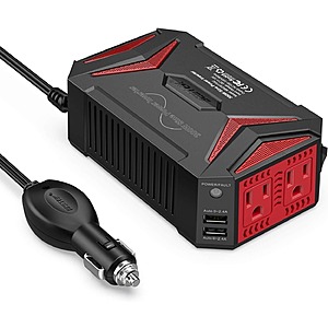 BESTEK 300W Pure Sine Wave Power Inverter DC 12V to 110V AC Cigarette Lighter Adapter w/ 4.8A Dual USB Fast Charging Ports $31.49 + Free Shipping