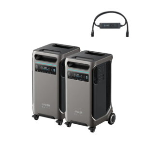 2-Pk Anker SOLIX F3800 Power Station + Cover + Double Power Hub + 200W Solar Panel + $3598 + Free S&H