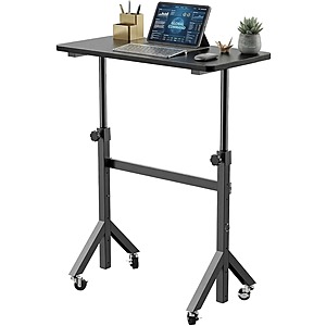 HUANUO 32" Adjustable Height Standing Desk w/ Wheels $27.49 + Free S&H