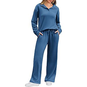 2-Piece Ekouaer Women's Lounge Sets (Various) $12 