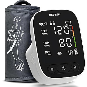BESTEK Blood Pressure Monitor Automatic Arm BP Cuff (9"-17" Adjustable)