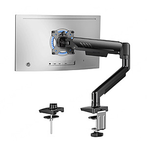 Kyspho Single Monitor Arm for 13 - 34 Inch Screens (Holds up to 19.8 lbs) $15 + Free Shipping w/ Walmart+ or orders $35+