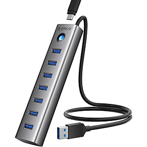 ORICO 7-Port USB 3.0 5Gbps Extender Splitter Hub w/ 1.64' Cable $9.90 