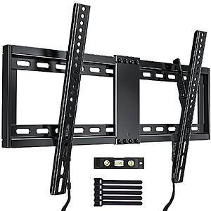MountFTV Large Tilting TV Wall Mount for 37-95 inch TVs (1.2" by Low Profile, Up to 132lbs) $9.99 + Free Shipping
