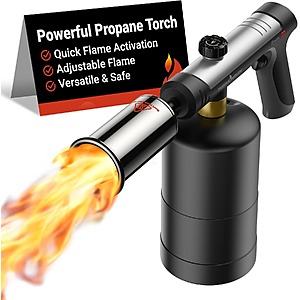 ThermoMaven Propane Blow Torch w/ One-Touch Max Fire $23.90 + Free S&H