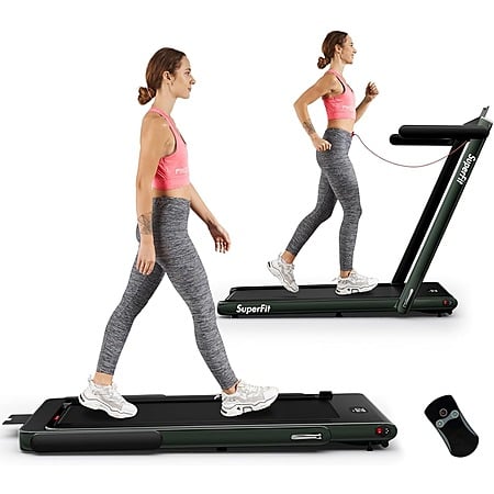 Prime Members: Superfit 2-in-1 2.25HP Folding Treadmill w/Remote Control, APP Control and LED Display (Various Colors) $128 + Free Shipping
