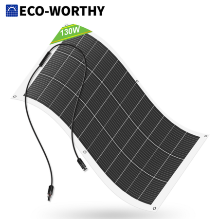 ECO-WORTHY 130W Portable Flexible Solar Panel from $48 & More + Free Shipping