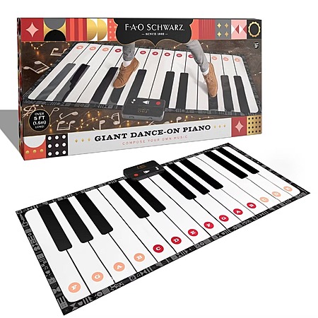 FAO Schwarz Giant 69" Dance-On Piano Mat $17 + Free Shipping