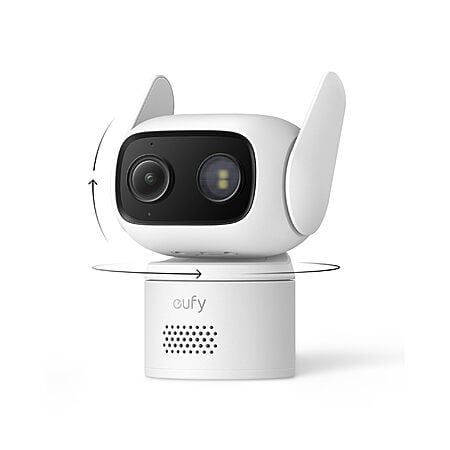 eufy Wired Indoor/Outdoor 360° PT Cam C31 w/  24/7 Continuous Recording, Dual Antenna & Color Night Vision $48, 2-Pack $90 + Free Shipping