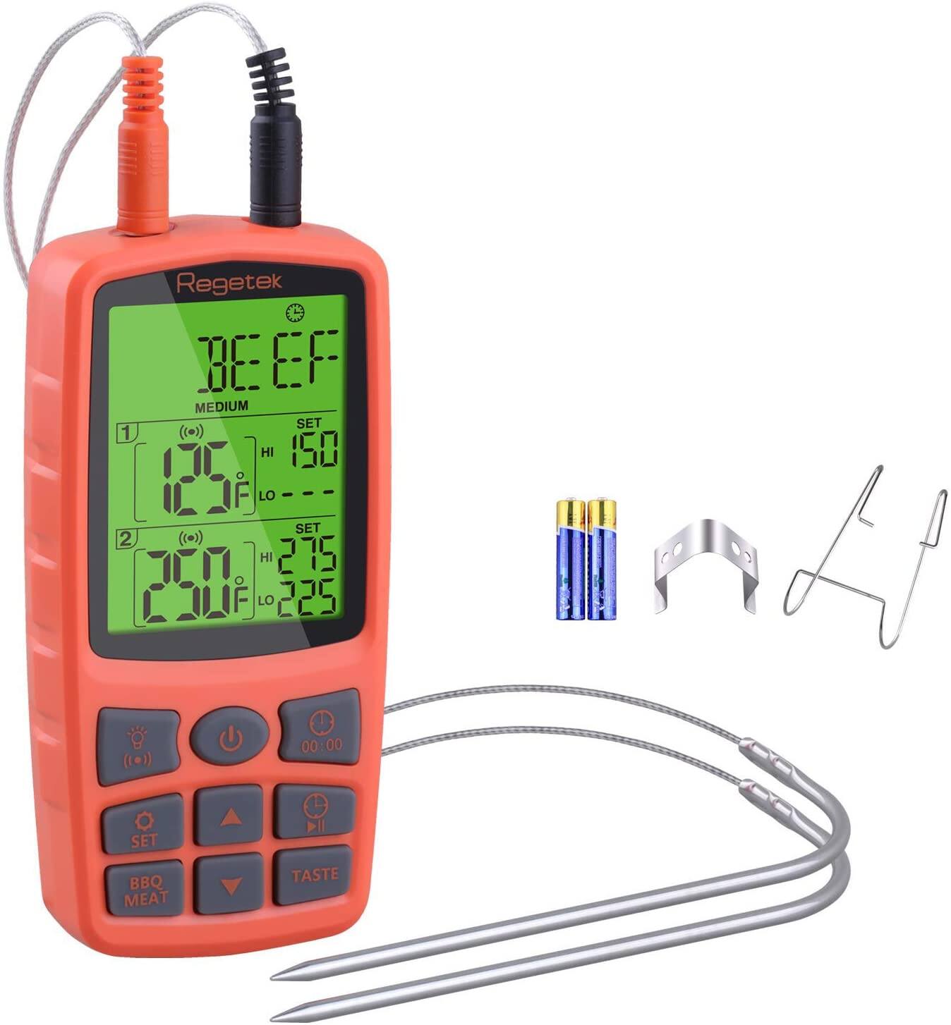 Regetek Wired Food Thermometer w/ Dual Probe for $12.99 + Free Shipping