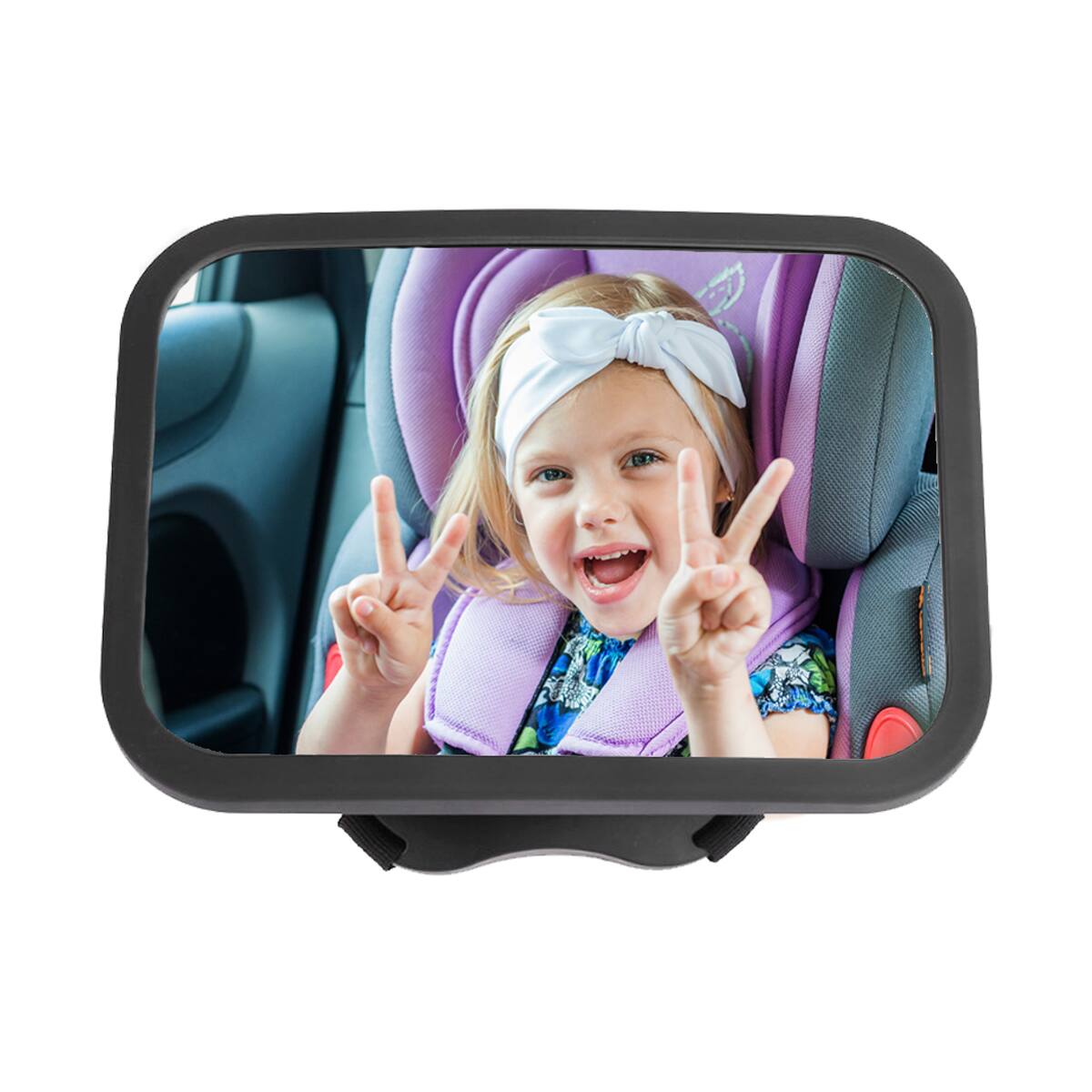 CANOPUS Baby Rear Facing Car Mirror (Wide Crystal Clear View, Shatterproof Glass and Fully Assembled) $9.59 + FSSS