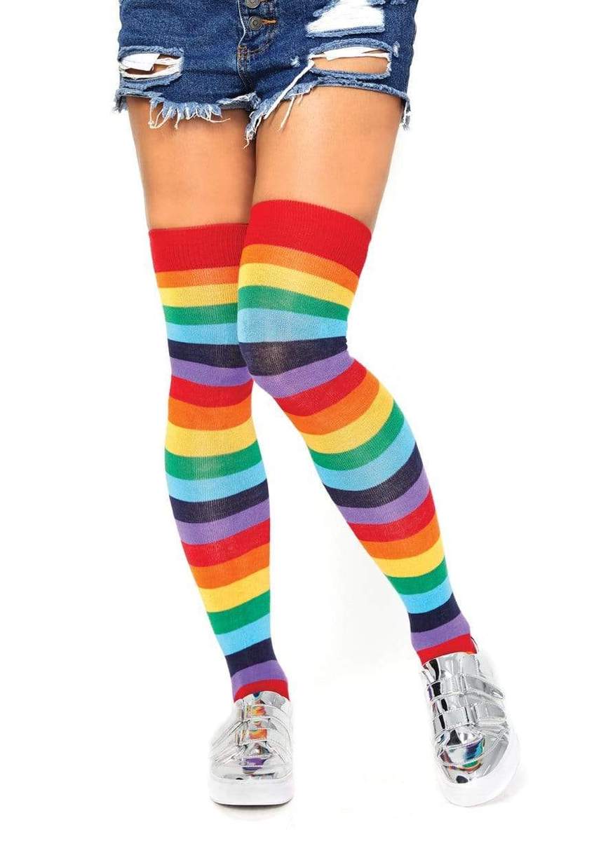 Leg Avenue Buy 2 Hosiery Items, Get 3rd 25% OFF: Rainbow Thigh Highs for $11