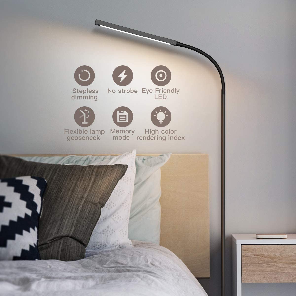 Dodocool 2-in-1 Multifunctional LED Floor Lamp $27.99 + Free Shipping