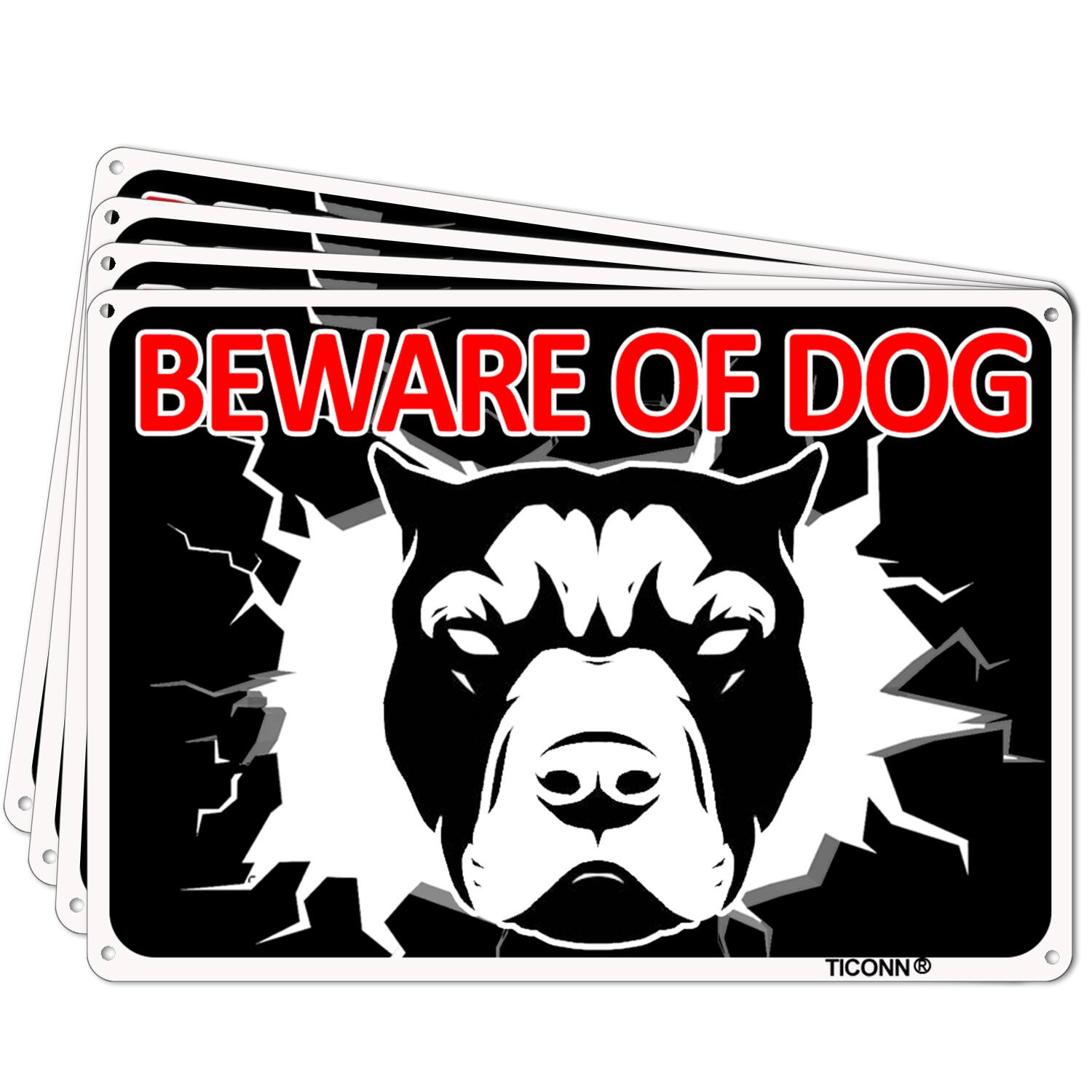 TICONN Beware of Dog/You're On Camera Sign 2pk/4pk from $5.59
