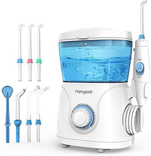 Homgeek Water Flosser with 10 Adjustable Pressure and 7 Multifunctional Tips for $27.97 + Free Shipping