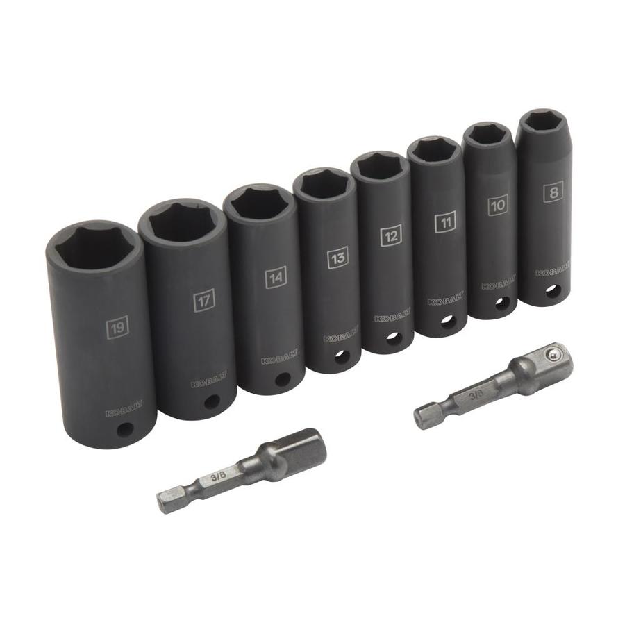 Kobalt 10-Piece Metric 3/8-in Drive 6-point Deep Impact Socket Set. YMMV $12.49