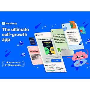 Headway Premium: Lifetime Subscription (Single User) $40 (New Users Only)