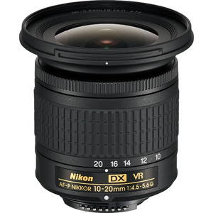 Nikon - AF-P DX NIKKOR 10-20mm f/4.5-5.6G VR Wide-Angle Zoom Lens for APS-C F-mount cameras $30 off plus Free Shipping $279.99