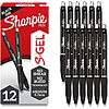 Amazon.com: Sharpie S-Gel Gel Pens, Black Barrel, Medium Point (0.7mm), Black Gel Ink Pens, 12 Count - Home, Office, School $8.48