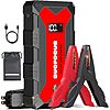 Car Battery Jump Starter, 2500A Battery Jumper Starter Portable (for 8.0L Gas or 7L Diesel Engine), Jump Box USB QC3 (Red) $20 FS