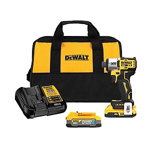 Deal of the day. DEWALT XR 20-volt max 1/4-in Brushless Cordless Impact Driver (Battery Included and Charger Included and Soft Bag included) | DCF845D1E1 