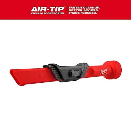 Milwaukee AIR-TIP 1-1/4 in. - 2-1/2 in. 3-IN-1 Crevice & Brush Tool Wet/Dry Shop Vacuum Attachment back on sale $9.97