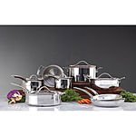 Costco: Kirkland Signature 13-piece Tri-Ply Clad Stainless Steel Induction Cookware Set: $139.99