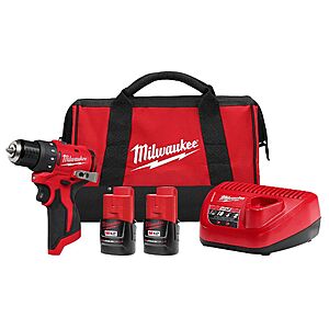 Milwaukee M12 Brushless Subcompact Drill Driver Kit (Drill, 2 x Batteries, Bag, Charger) $97 + Free Shipping w/ HD Hack