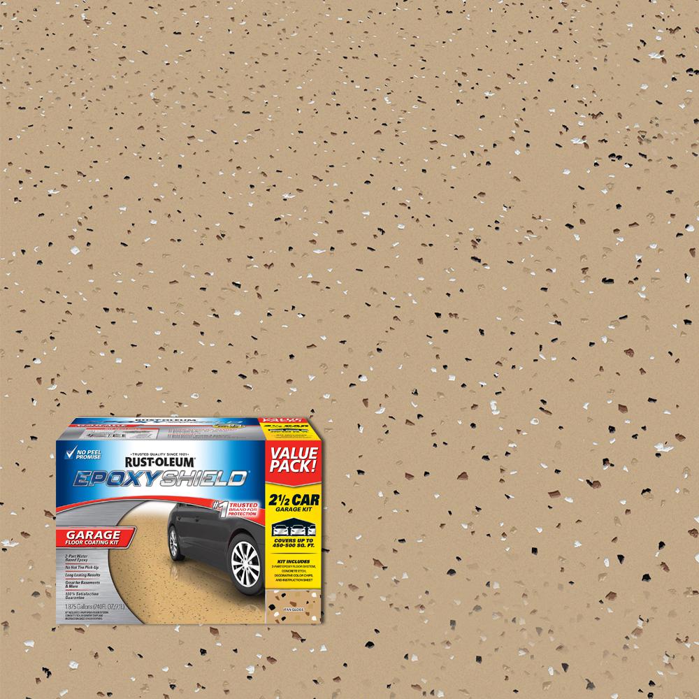 Home Depot Rust Oleum Epoxyshield 2 5 Car Garage Floor Kit 81 90
