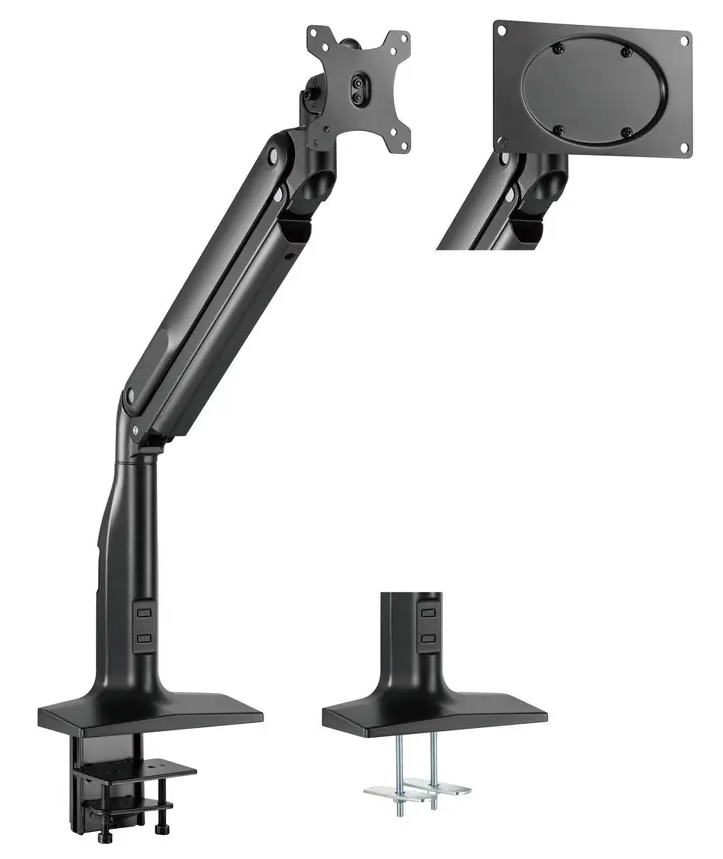 Workstream by Monoprice Heavy-Duty Single-Monitor Full-Motion Adjustable Gas-Spring Desk Mount for 32~49in Monitors $74.99