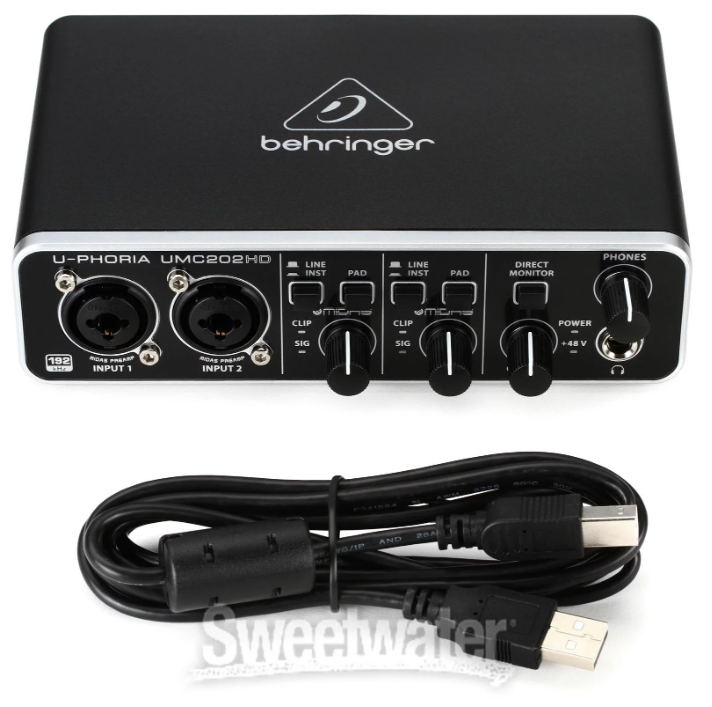 Behringer U Phoria Umc2hd Audio Interface Xlr To Usb Backorder 79 Fs