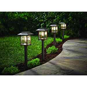 Parkwood 14 Lumen Bronze 2-Tone Finish LED Weather Resistant Outdoor Solar Path Light with Glass Lens (4-Pack) $13.99