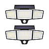 Tzumi Solar Flood Lights Motion Sensor Outdoor Lights with Wireless Remote, 3 Adjustable Lighting Modes, Waterproof, 2-Pack For $25 $24.99