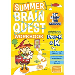 Amazon Prime Day: Brain Quest Workbooks for Kids 50% off (Pre-K to Grade 5+) $5.6