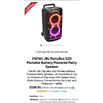 (NEW) JBL PartyBox 520 Portable Battery Powered Party Speaker