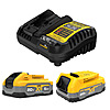 DEWALT Powerstack Batteries Starter Kit with Charger
