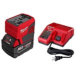 M18 18-Volt Lithium-Ion 175-Watt Powered Compact Inverter with 5.0 Ah Battery and Charger $149