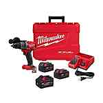 M18 FUEL 18V Lith-Ion Brushless Cordless Hammer Drill Kit w/Two 5.0 Ah Batteries &amp; M18 FORGE XC 8.0 Ah Battery Pack $299