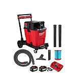 M18 FUEL 12 Gallon Cordless DUAL-BATTERY Wet/Dry Shop Vac Kit W/12.0 Ah Battery, Charger, Filter, Hose, and Accessories $619
