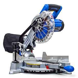 YMMV Kobalt 7-1/4-in 10-Amp Single Bevel Compound Corded Miter Saw | M1851LW $99