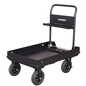 YMMV Husky 38 in. All-Terrain Folding Tool Cart $119
