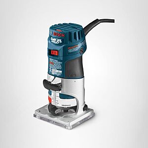 BOSCH PR20EVS Colt 1.0 HP Variable-Speed Palm Router - 5.6 Amp Motor, 1/4" Collet $78
